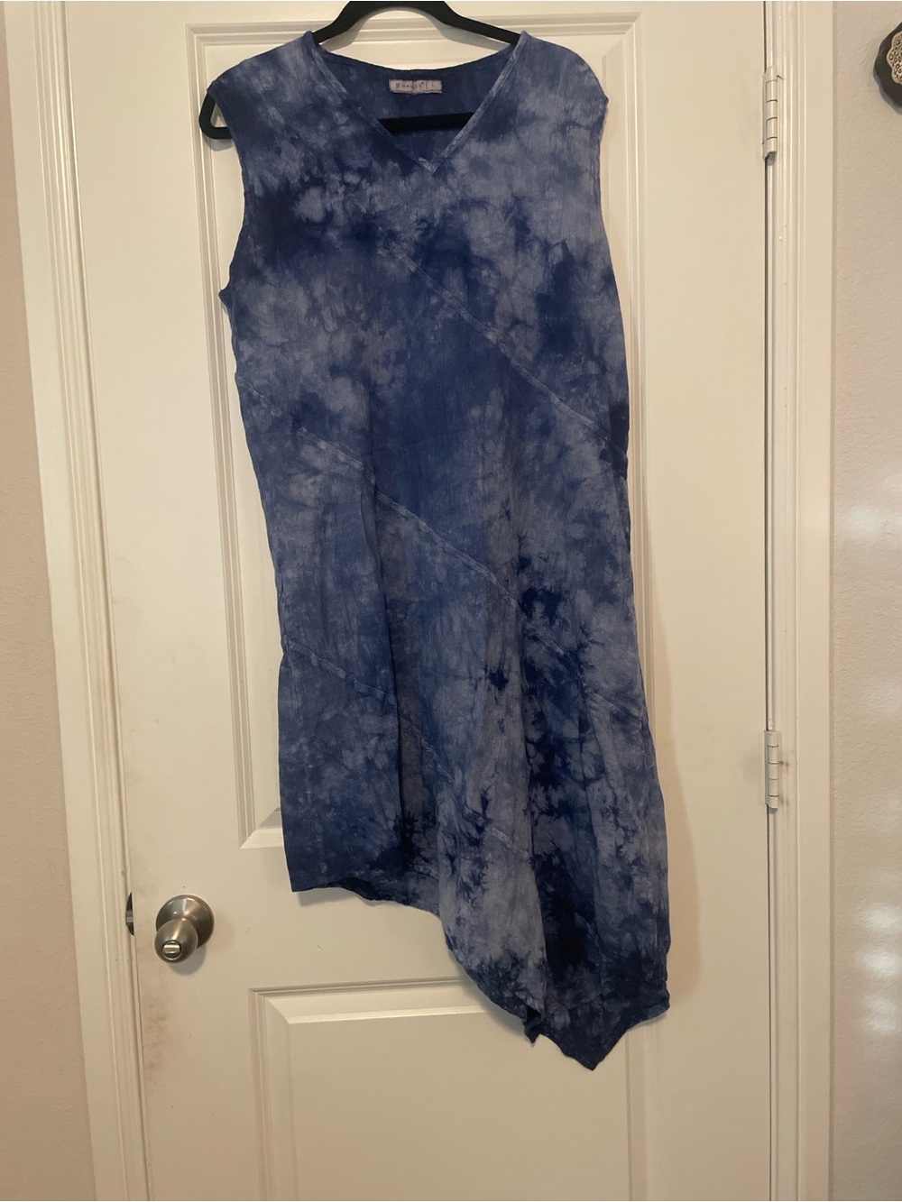 Othr Sleeveless High-Low Tie-Dye Dress - Blue